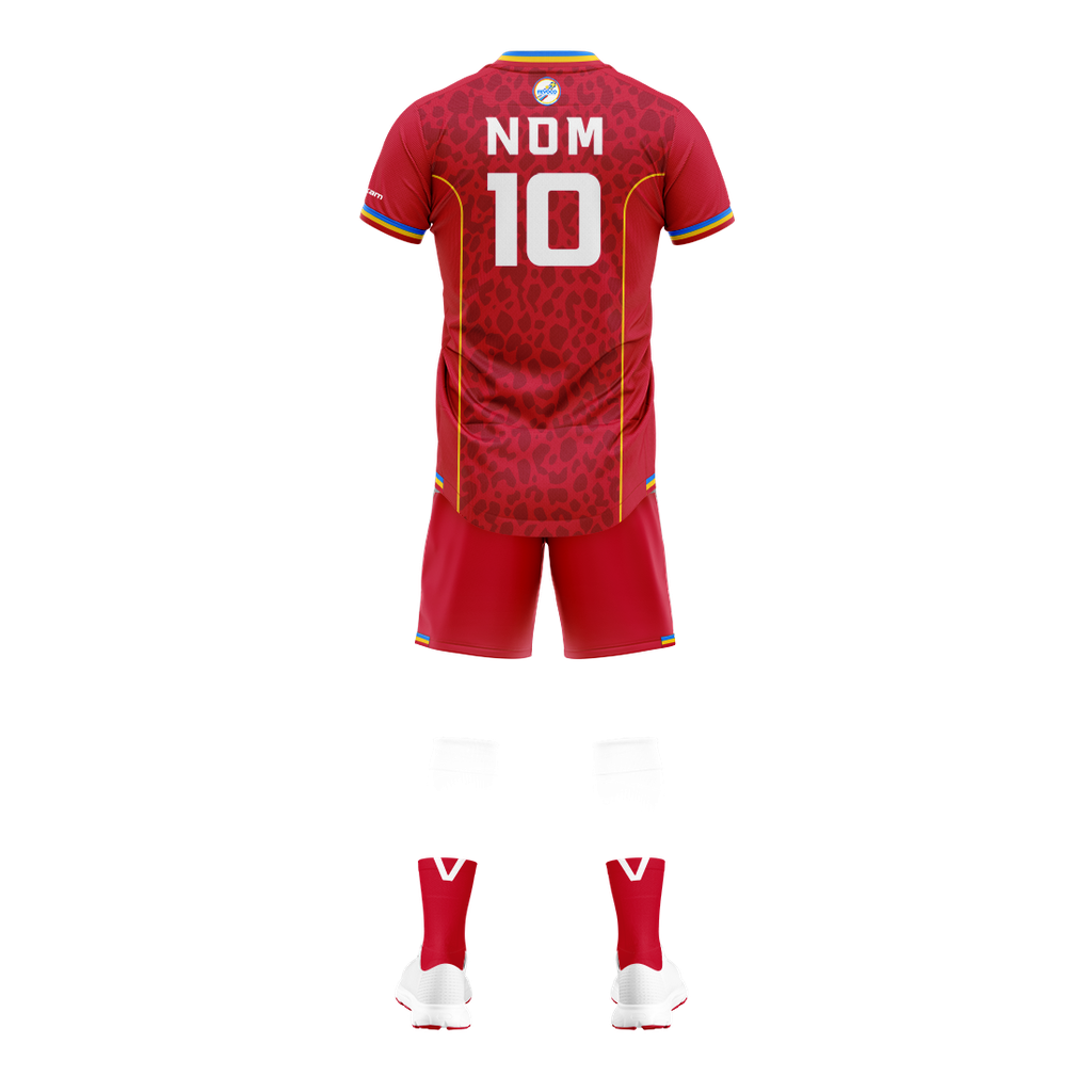 FEDERATION DE VOLLEYBALL DU CONGO Kit de match H - Rouge