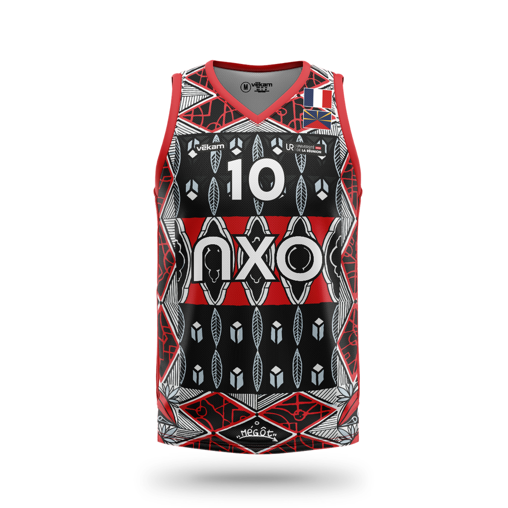 LRSU Maillot Basket Collector MÉGOT - Noir