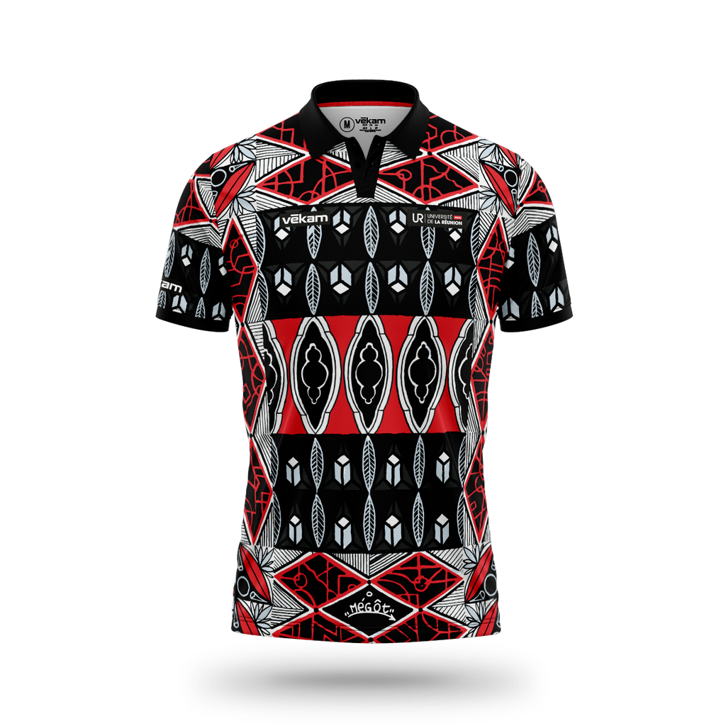 LRSU Polo sport H version MÉGOT - Noir