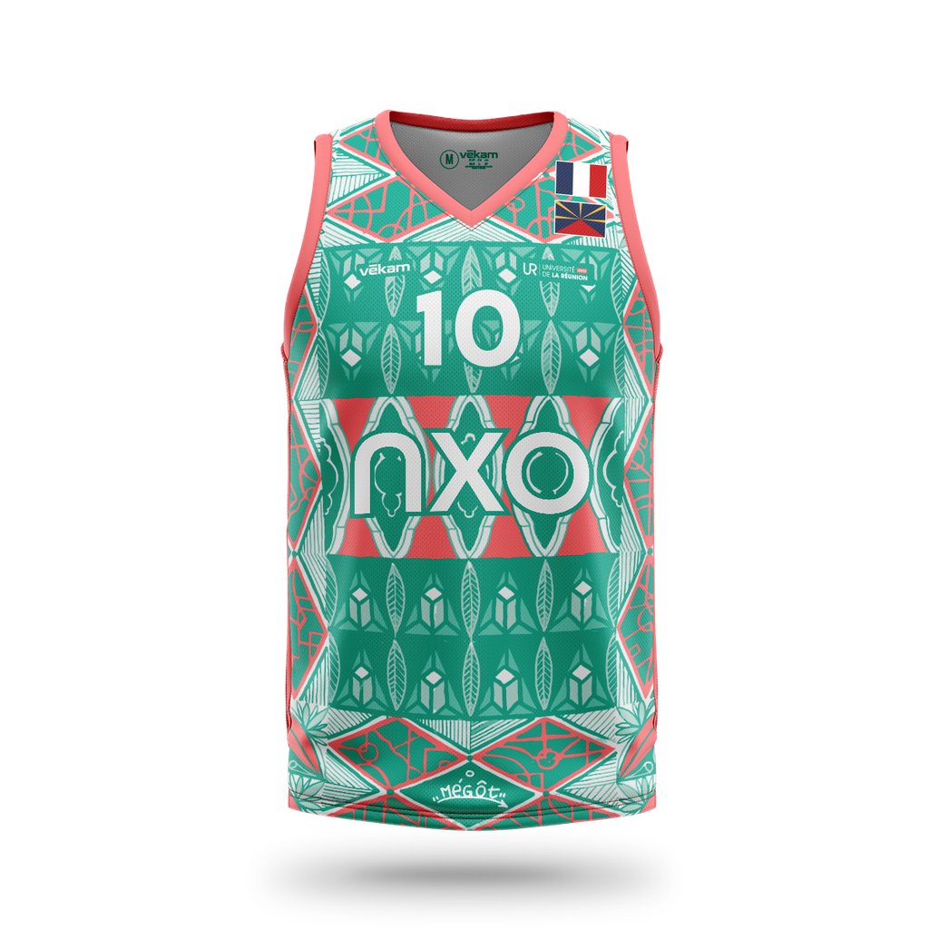 LRSU Maillot Basket Collector MÉGOT - Vert