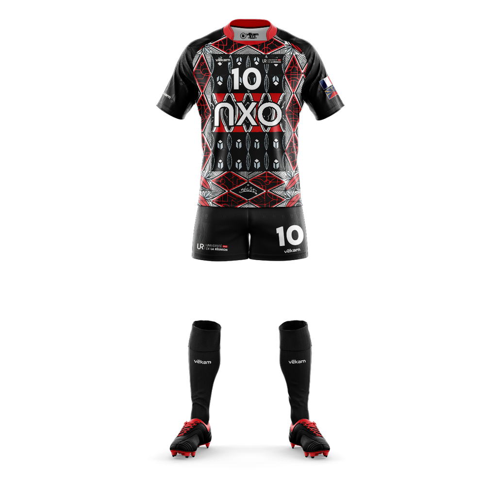 LRSU Game kit Rugby Collector MÉGOT - Noir