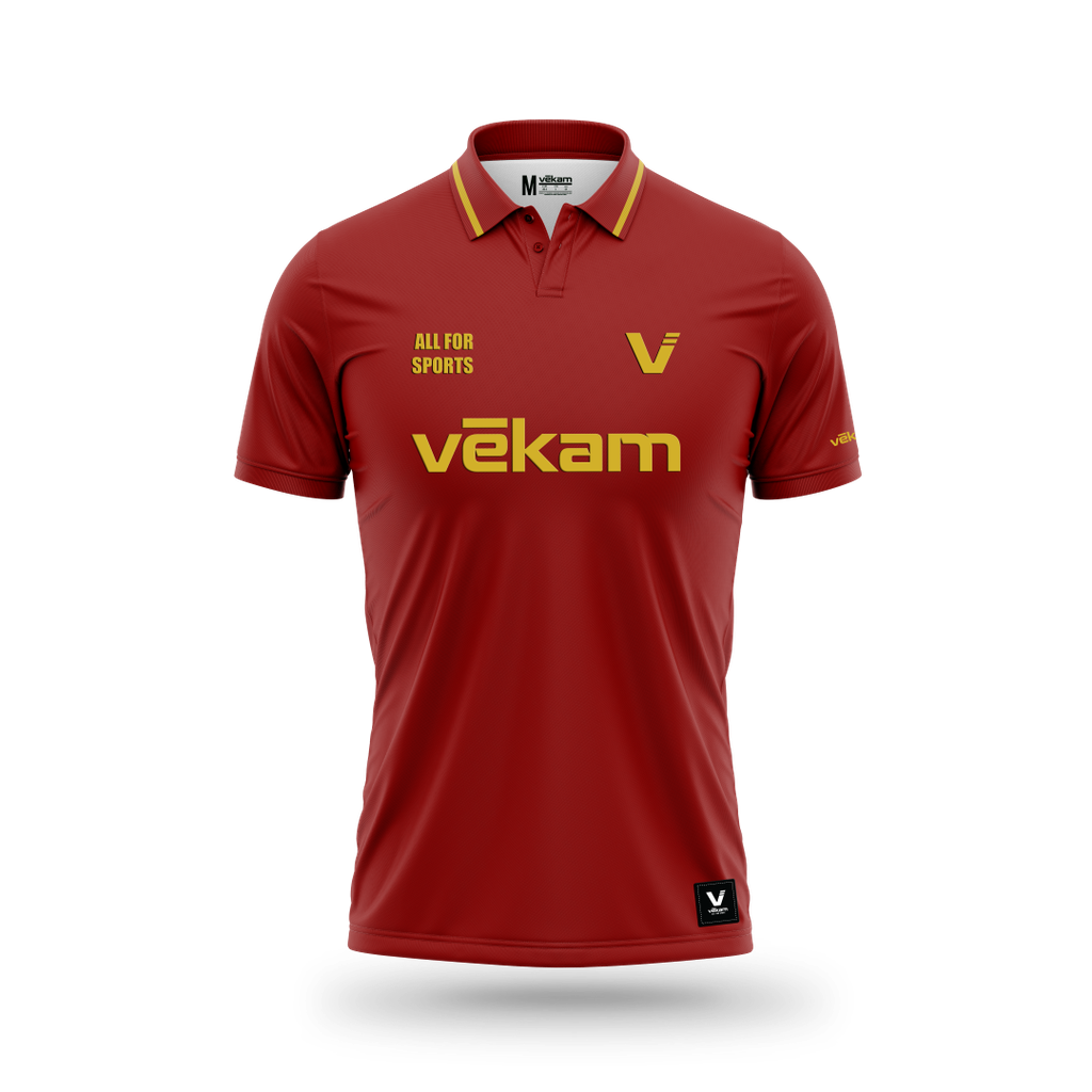 VEKAM PREMIUM Polo - Red Gold