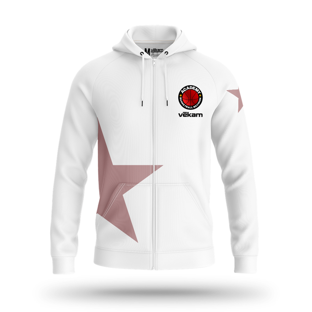 ABR Veste de survêtement à capuche - White Star
