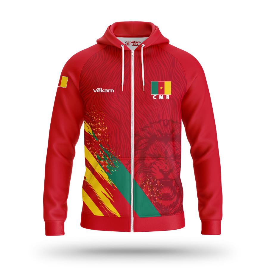 FECAVOLLEY Veste de survêtement - Rouge