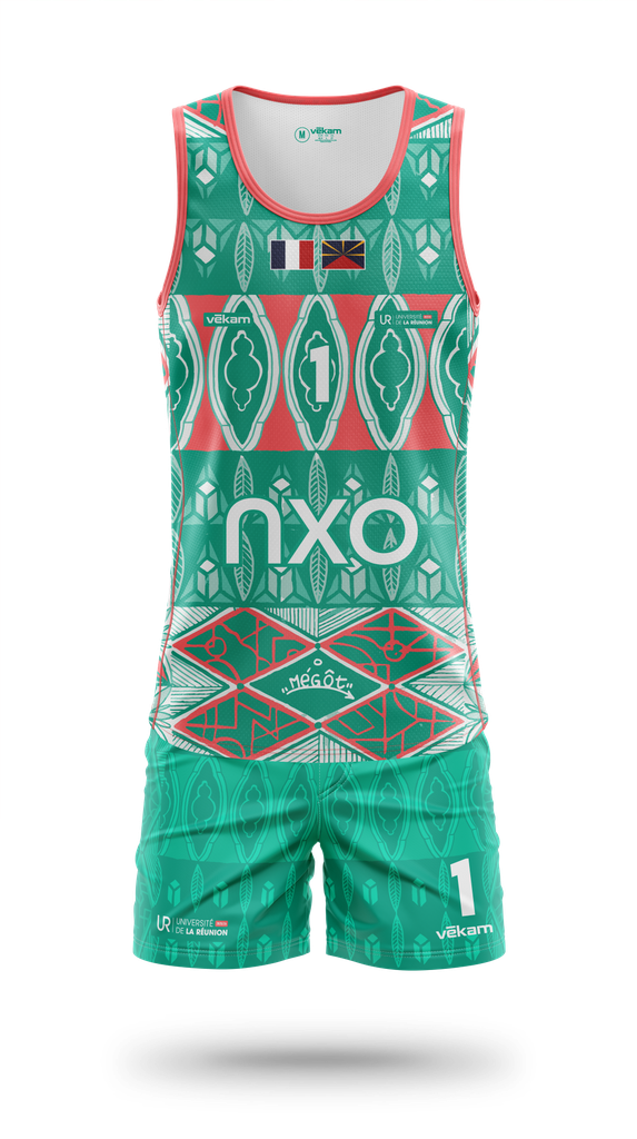 LRSU Beach Volley Game Kit H MÉGOT - Vert