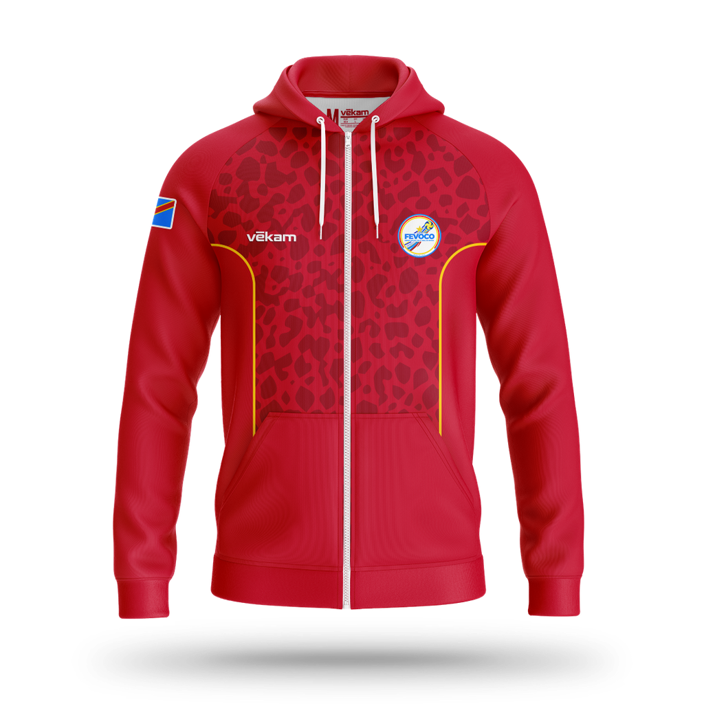 FEVOCO Veste de survêtement - Rouge