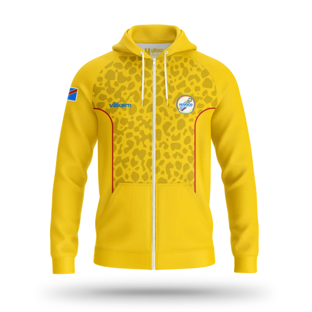 FEVOCO Veste de survêtement - Jaune
