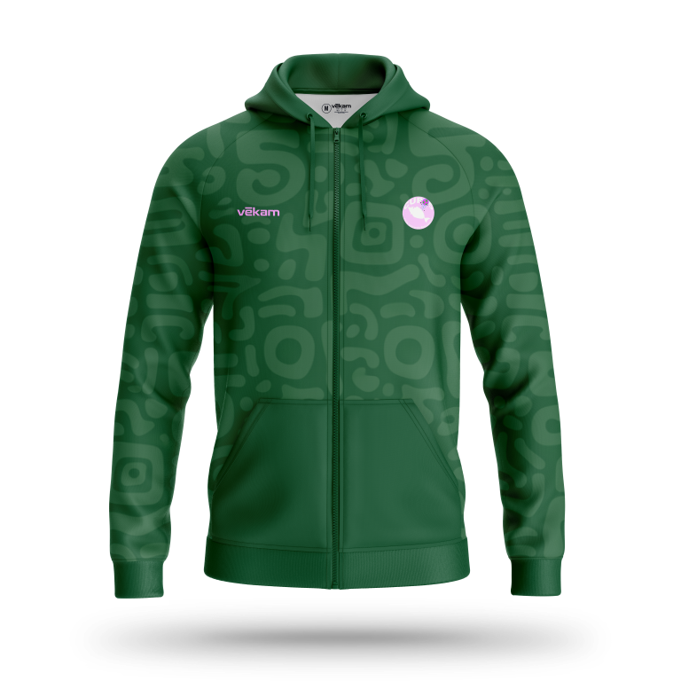 CLUB UNICORNIS PASSAMAINTY Veste de survêtement à capuche - Green