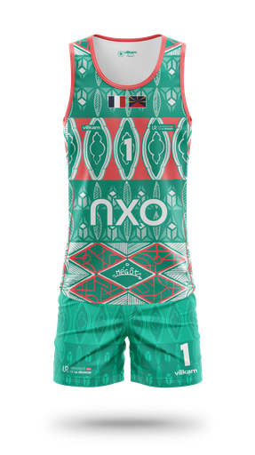 LRSU Beach Volley Game Kit H MÉGOT - Vert